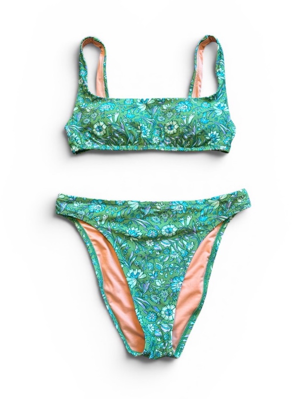 J. Crew | Green Marigold Bloom | Bikini Set | Small